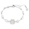 Swar*vski -Idyllia bracelet Mixed cuts, Snowflake, White, Rhodium plated-5691485